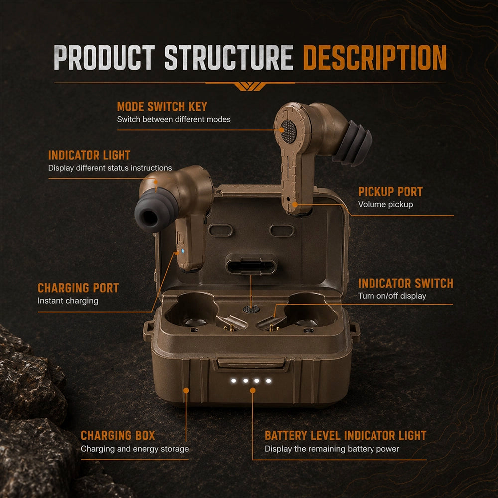 ARM NEXT Hunter Tactical Earbuds 5.0